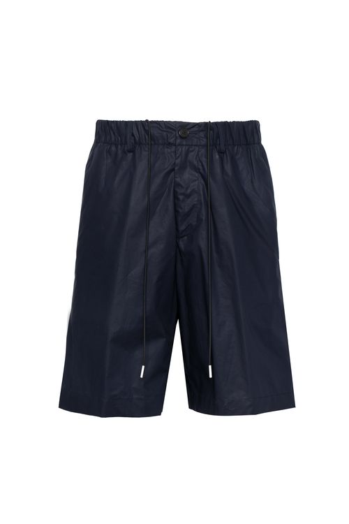 Cotton Chino Shorts — Navy