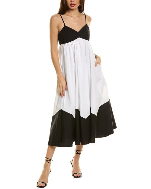 The Grace Colorblocked Midi Dress