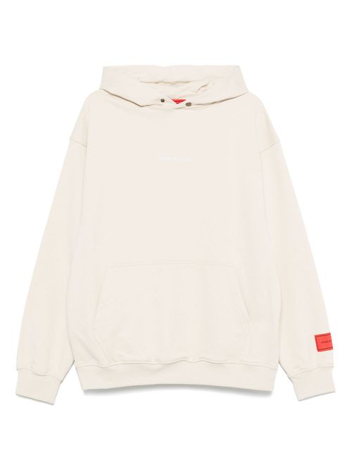 Skull-print hoodie - Neutrals