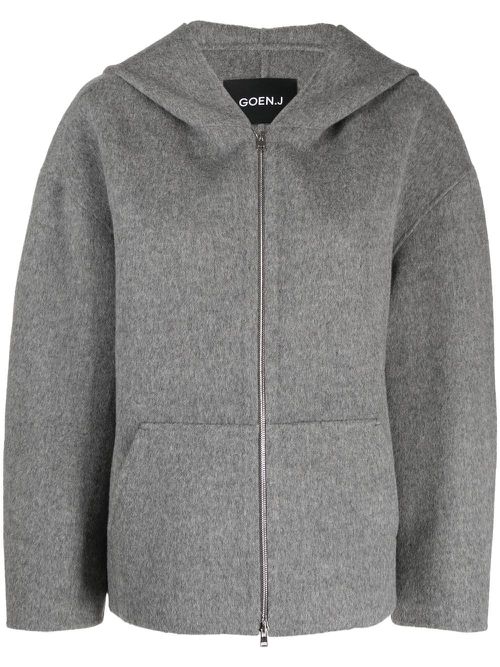 Zip-up wool jacket - Grey
