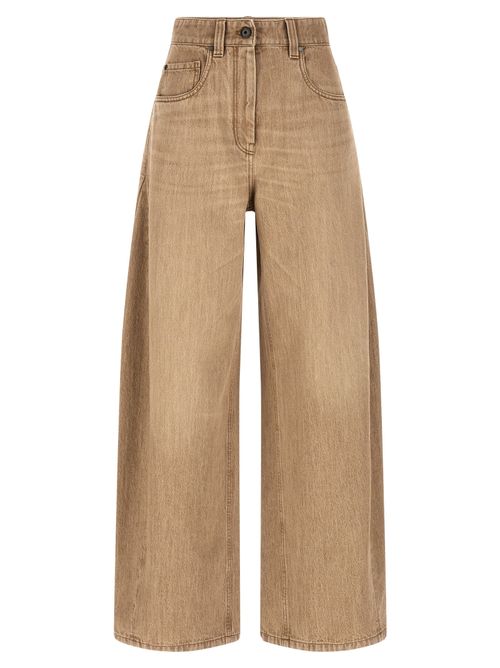 Wide Jeans — Beige