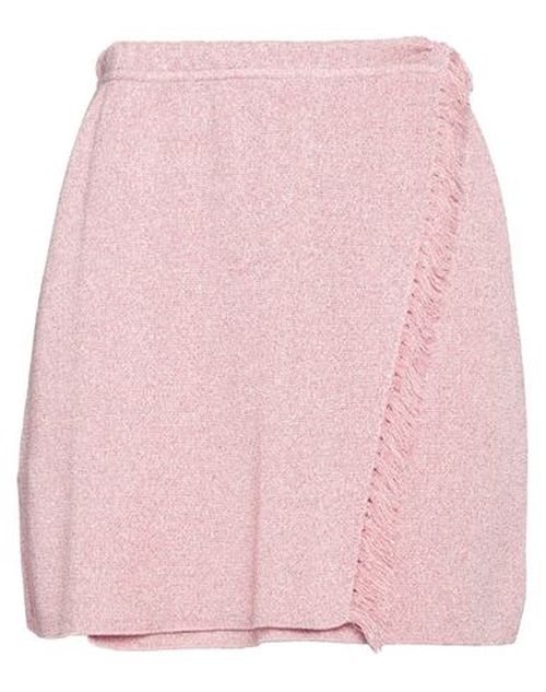 Woman Mini skirt Pink Size 4 Viscose, Metallic fiber, Nylon
