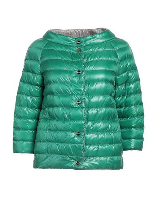 Herno Woman Puffer Green Size 4 Polyamide