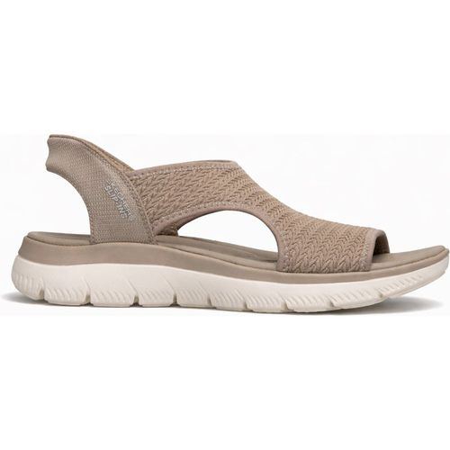 Skechers Summits Sandal - Sweetly Evol Womens Cross Strap Sandals Taupe Textile