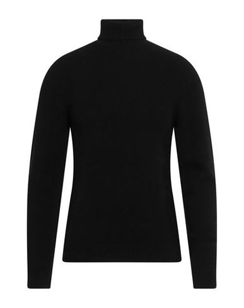 Man Turtleneck Black Size L Viscose, Polyester, Polyamide