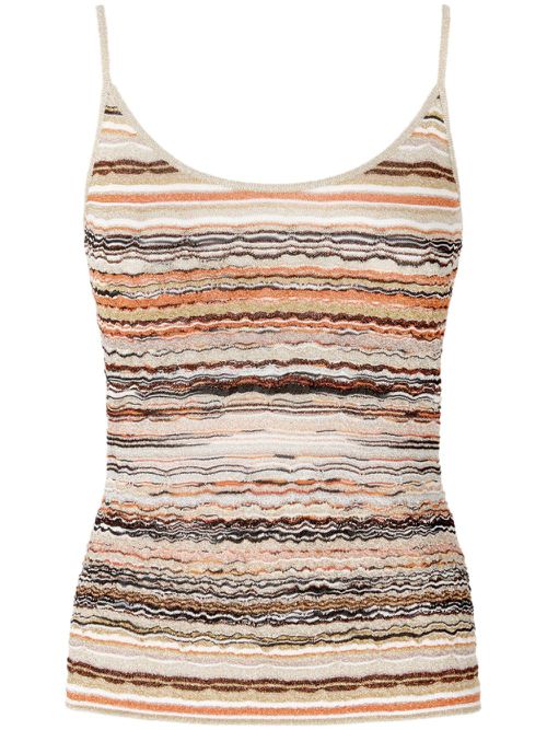 Striped tank top - Neutrals