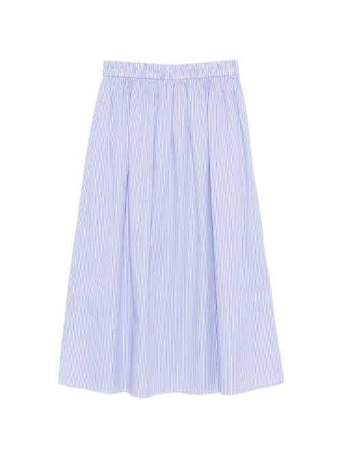Archivio '67 Women's A-Line Silhouette Striped Cotton Skirt