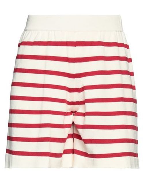 Woman Shorts & Bermuda Shorts Ivory Size S Cotton