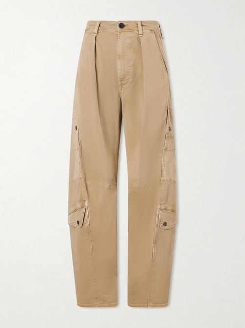 Flight Mid-rise Straight-leg Cotton-blend Twill Cargo Pants - Brown