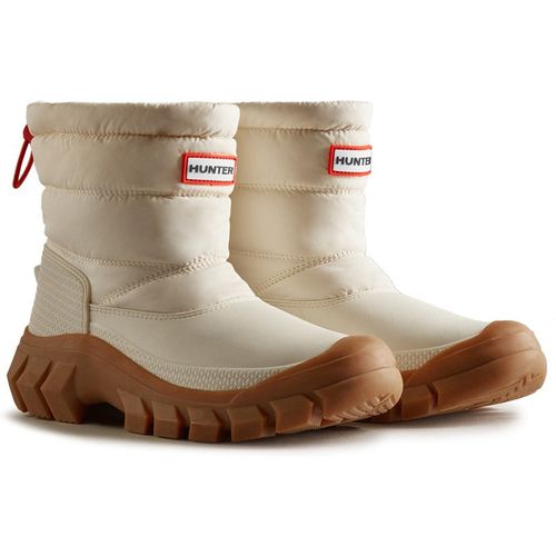 Hunter Womens Beige Wfs2108Wwu-Wwg Intrepid Short Snow Boot