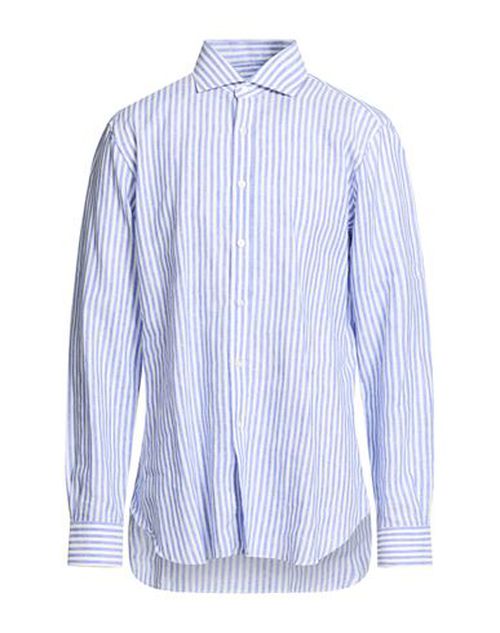 Man Shirt Blue Size 17 ¾ Linen