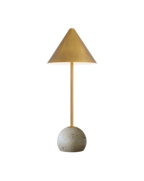 Natural Antique Brass Table Lamp from the Journey Collection