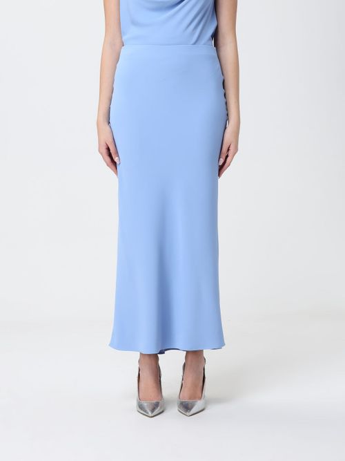 Skirt Woman color Gnawed Blue