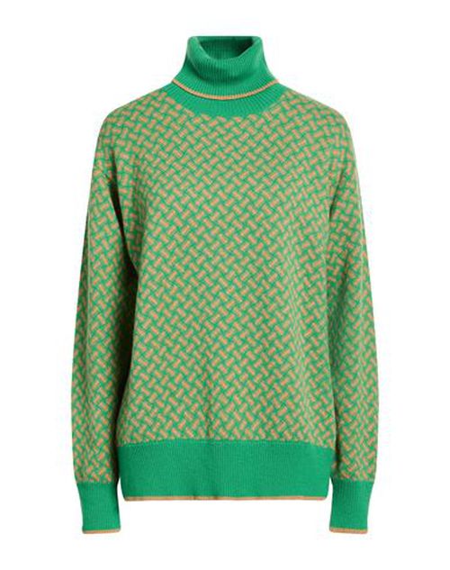 Woman Turtleneck Green Size XS Cashmere