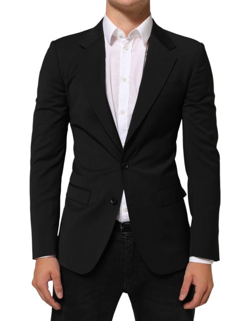 Two-Button Blazer — Black