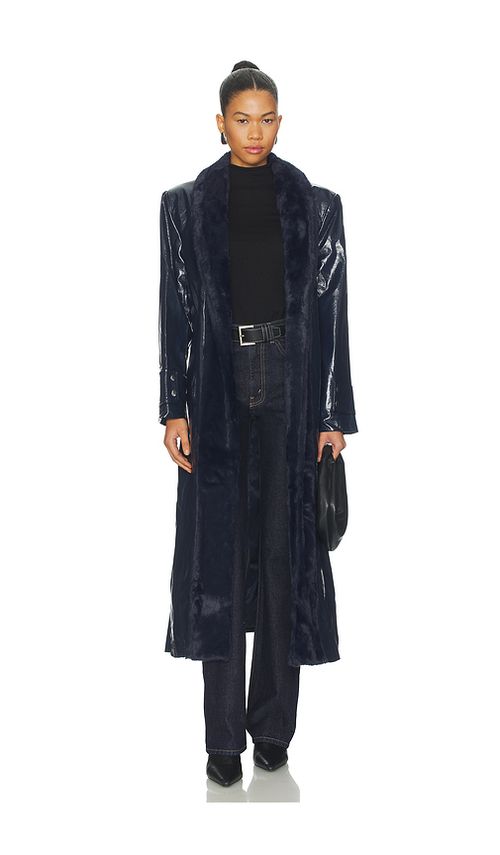 MADISON THE LABEL Max Coat in Navy. L. Also in M, S
