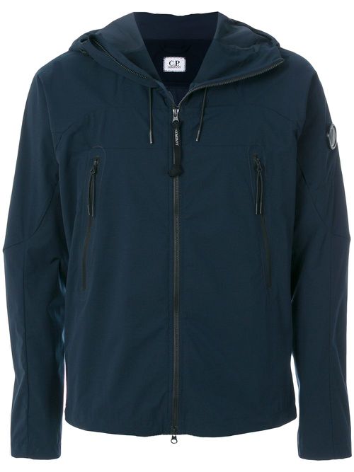 Hooded wind breaker jacket - Blue