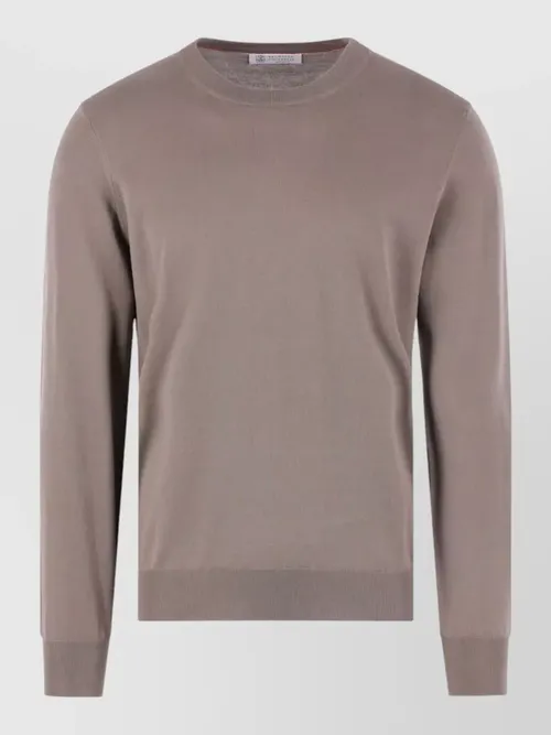Brunello Cucinelli - cotton crewneck sweater long sleeve