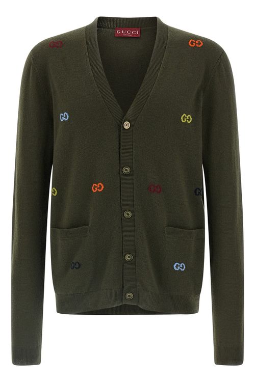 Gg Intarsia Cardigan