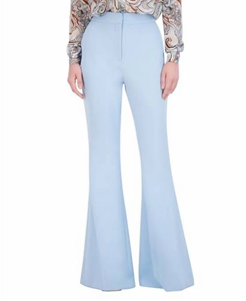 Women's Flare Leg Pants In Powder Blue