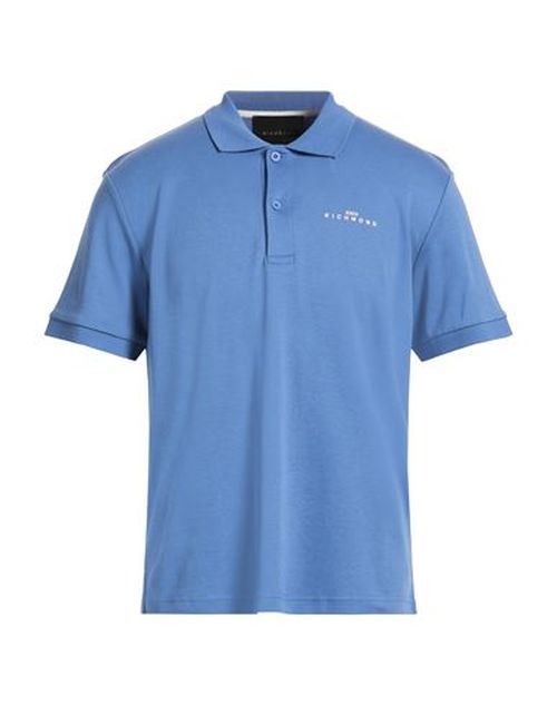 Man Polo shirt Azure Size M Cotton