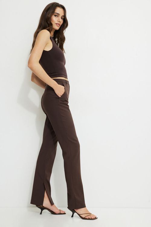 High Rise Slim Leg Pants