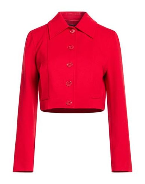 Woman Jacket Red Size 4 Viscose, Nylon, Elastane