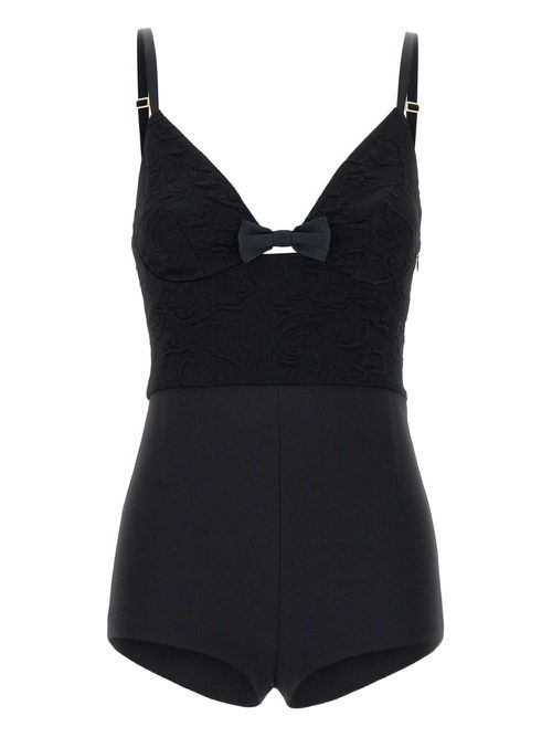Elisabetta Franchi stretch playsuit - Black