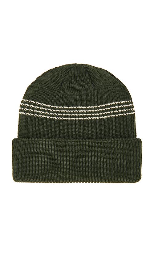 Autumn Headwear Mini Stripe Beanie in Green