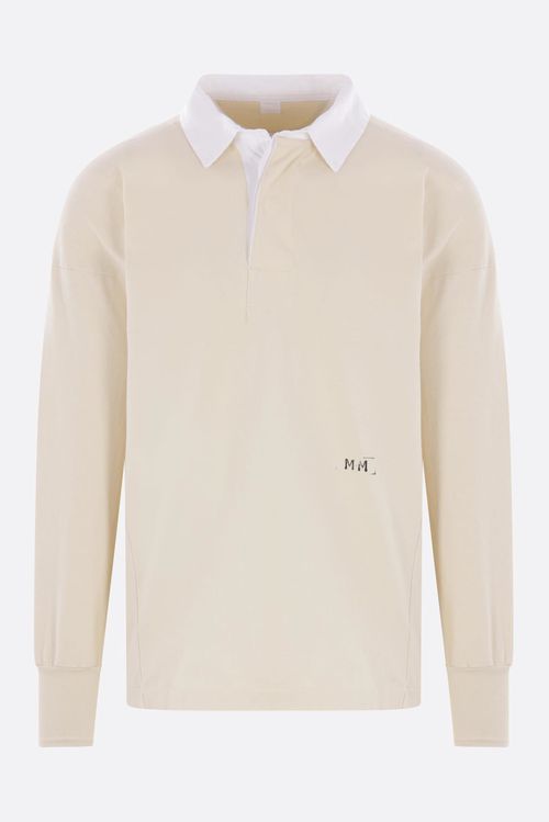 Cotton Long-sleeve Polo Shirt