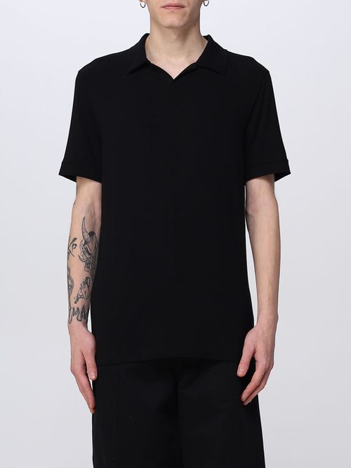 Polo Shirt Men color Black