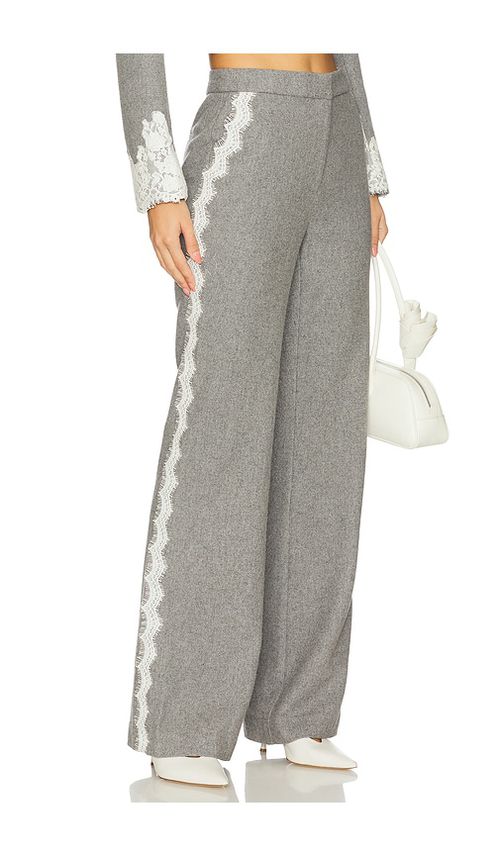 LoveShackFancy Oriaith Pant in Grey. - 8 also , 10, 12, 2
