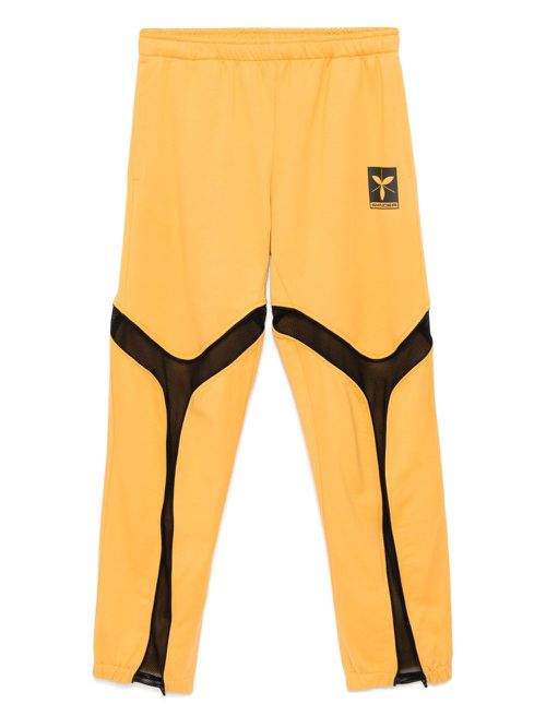 Zip-detailing trousers - Yellow