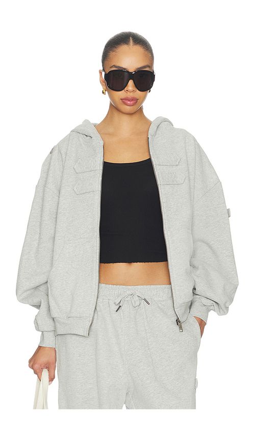 NIIHAI Cover Hoodie in Grey. XS. Also in S, M