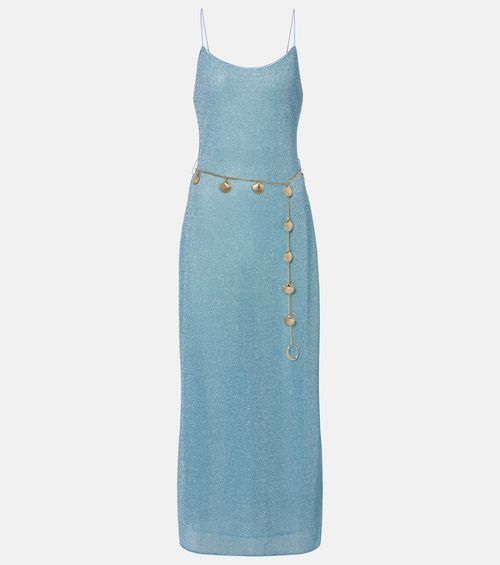 Oséree Lumière belted maxi dress