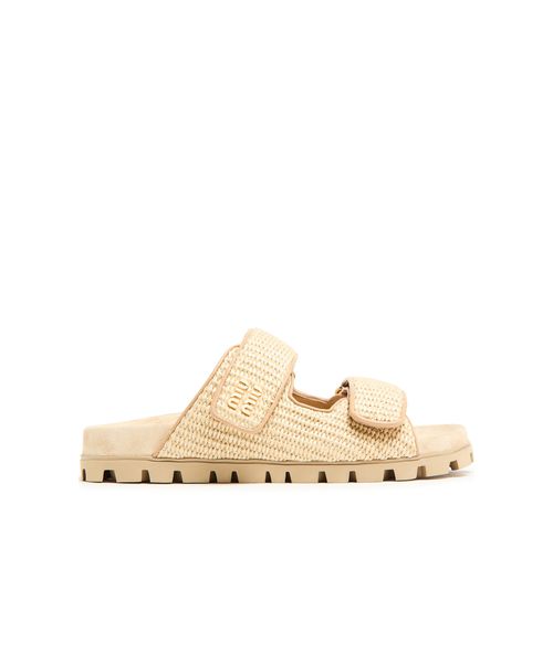 Raffia sandals