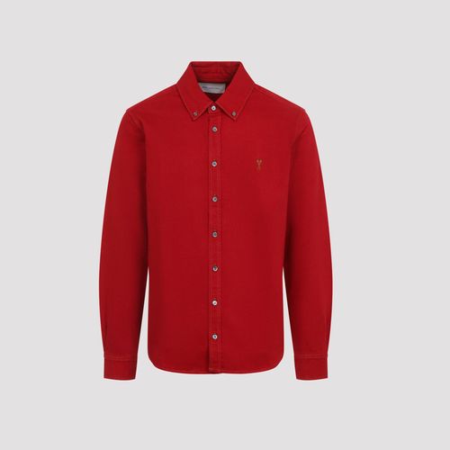 Men's Cotton Button-Front Shirt