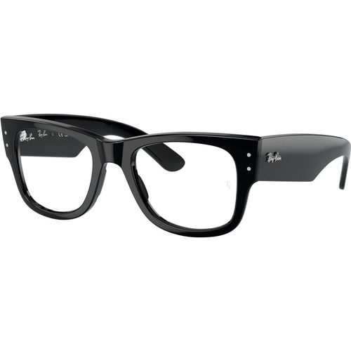 Ray - Ban Unisex Ray - Ban RX0840V MEGA WAYFARER 2000 Optical frames Acetate Black Transparent Squared Norma