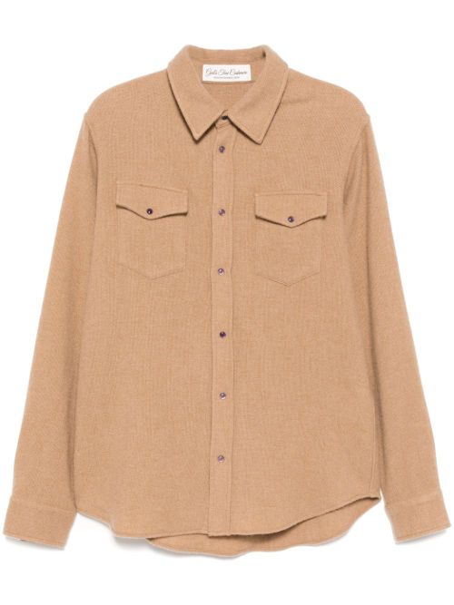 Cashmere long-sleeves shirt - Neutrals