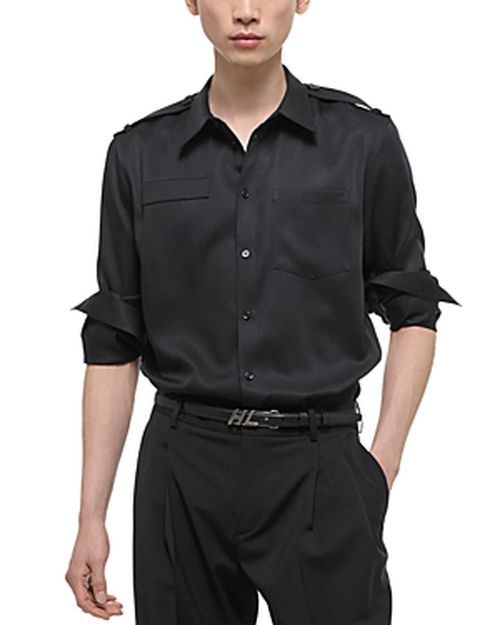 Long Sleeve Epaulette Shirt