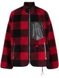 Checked zip-pocket jacket - Red