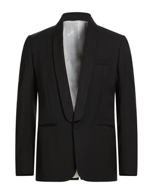 Man Blazer Black Size 38 Viscose, Virgin Wool, Elastane