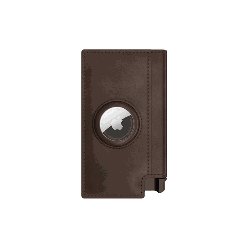 Ekster Wallet for AirTag Fits up to 12 cards & cash Apple Compatible Classic Brown