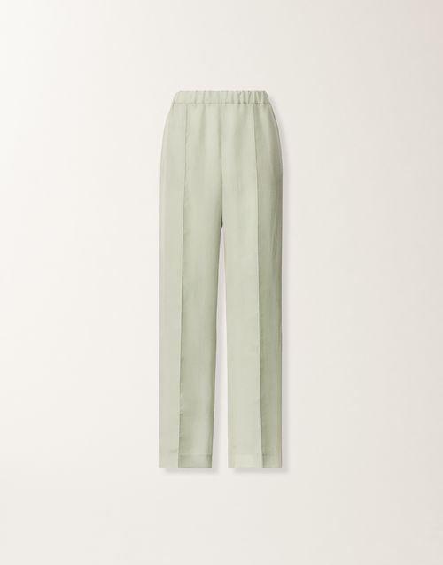 Gubbio jogging pants in fluid fabric, Ghirri green