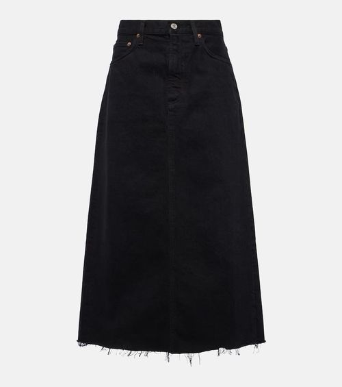 Della denim midi skirt