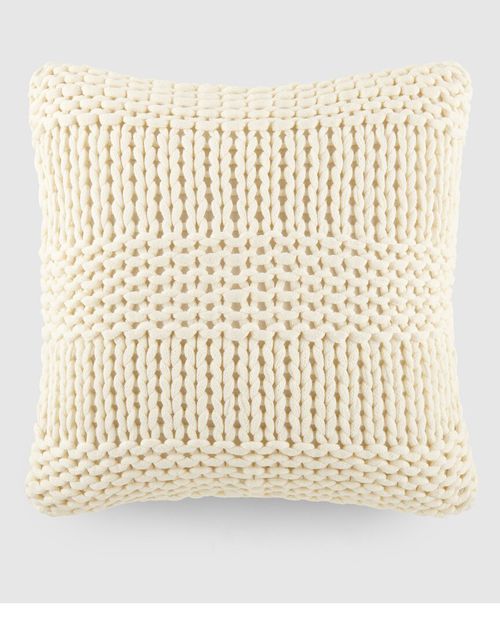 Cozy Chunky Knit Throw Pillow