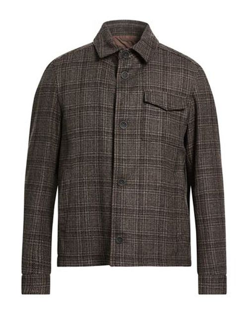 Man Shirt Taupe Size 40 Wool, Cashmere
