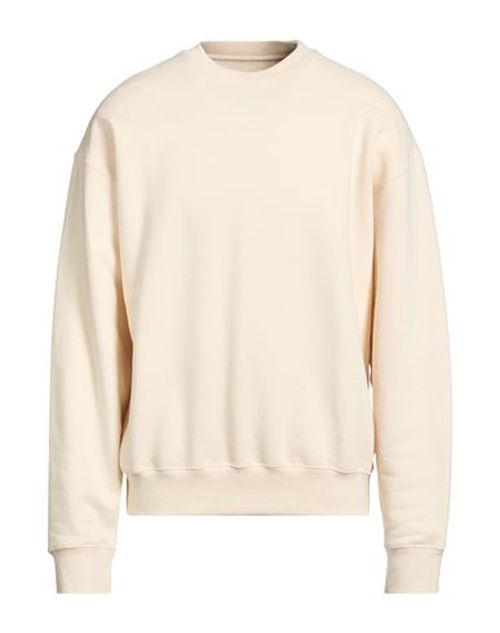 Man Sweatshirt Cream Size L Cotton