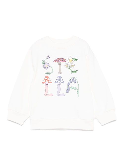 Illustration-print sweatshirt - White