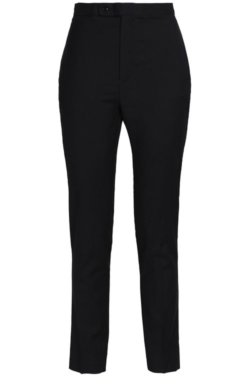 Wool tapered pants - Black - 25